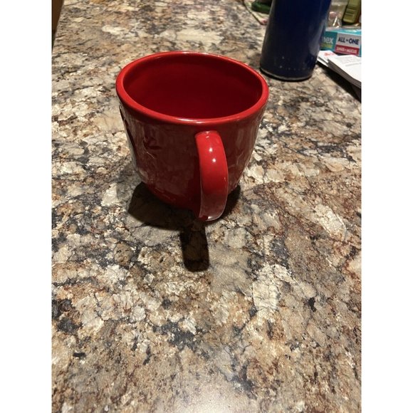 Mickey and Minnie Red Coffee Mug Raised Pattern Hallmark Collection Disney - Picture 10 of 13